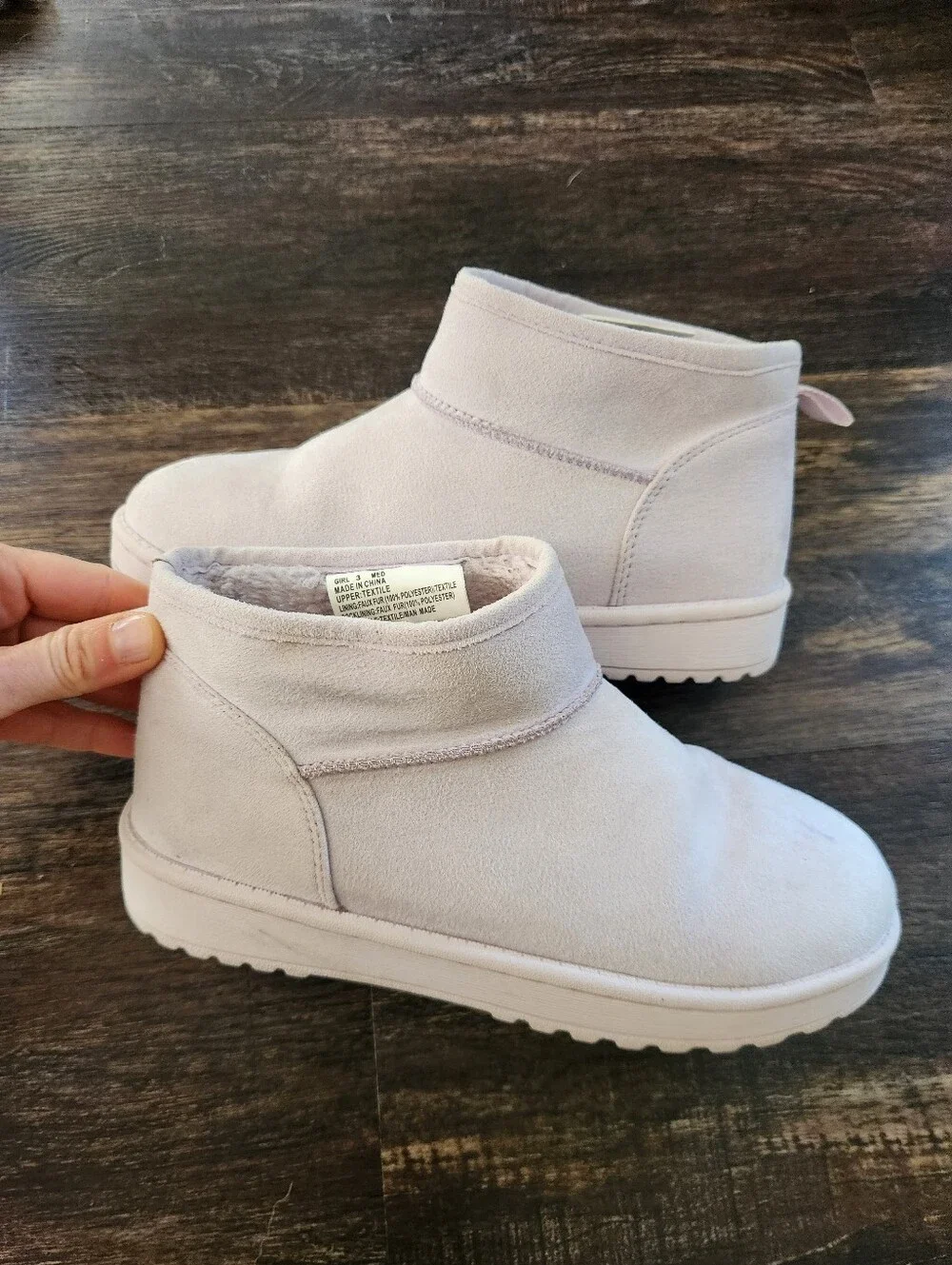 Girls Lavender SO Booties Size 3